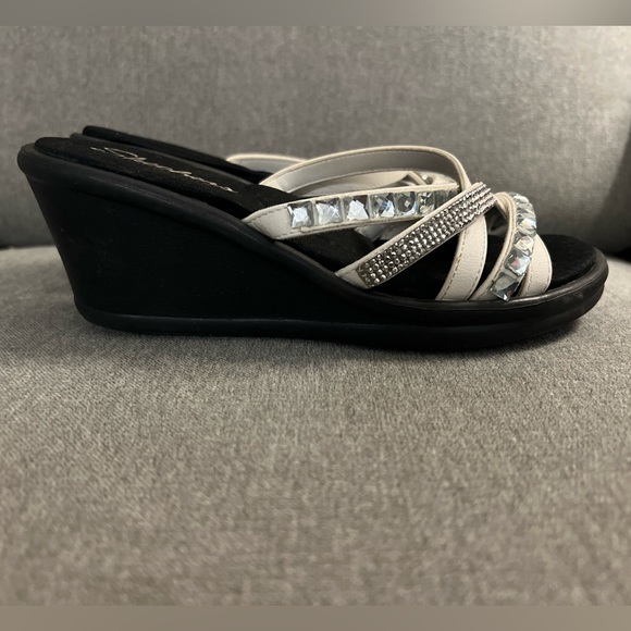 Sketchers memory foam wedge sandal size 6 - Picture 2 of 6